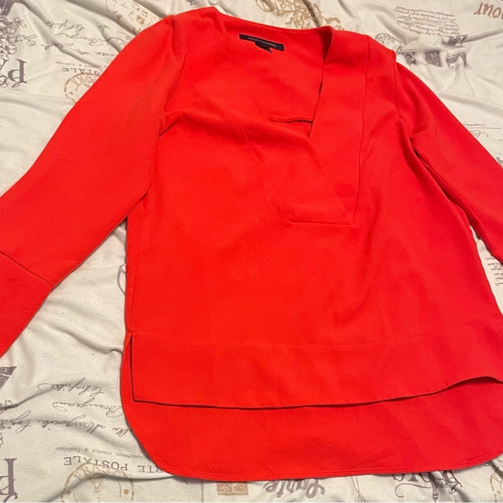 French Connection Bold Red Blouse